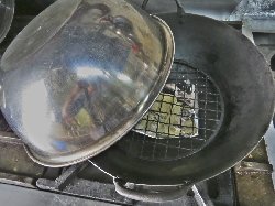 中華鍋で温燻